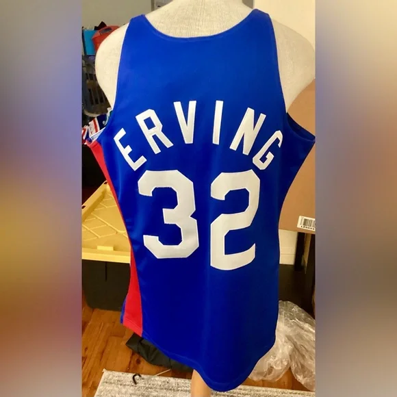 New Jersey Nets Authentic Mitchell & Ness Julius Dr. J Erving Jersey - Picture 5 of 5